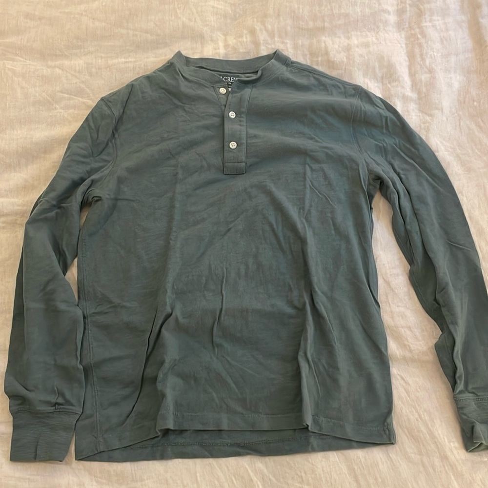 J-Crew Jersey Henley, sz M, NWOT